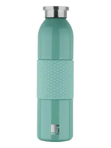 BERGNER Green & Silver-Toned Stainless Steel Flask Water Bottle 600ml
