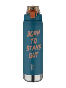 BERGNER Blue & Orange Stainless Steel Printed Water Bottle 1.1 Ltr