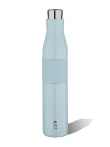 BERGNER Blue & Silver-Toned Stainless Steel Flask Water Bottle 600ml