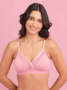 Nykd Medium Coverage Non Padded Super Support Cotton Everyday Bra- All Day Comfort