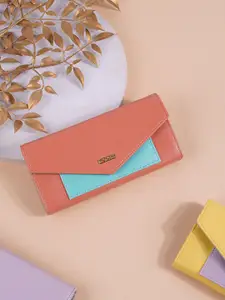 Mochi Women Colourblocked Envelope Wallet