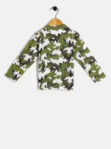 JusCubs Boys Camouflage Printed Cotton Tshirt