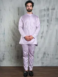 Be Desi Mandarin Collar Kurta with Pyjamas