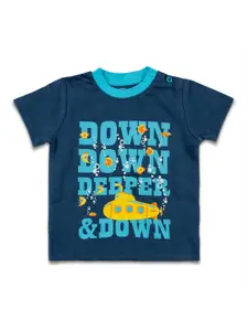 JusCubs Infants Boys Typography Printed Cotton T-shirt