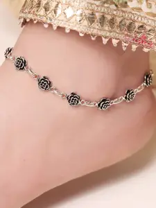 Zavya Rhodium-Plated 92.5 Sterling Silver Anklet