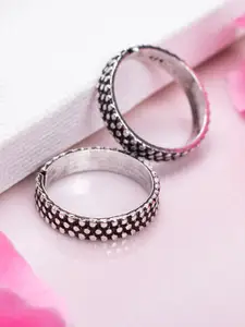 Zavya Silver-Plated 92.5 Sterling Silver Toe Rings