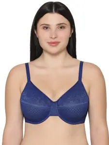 Wacoal Geometric Self Design Full Coverage Rapid-Dry Minimizer Bra With All Day Comfort