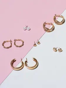 SALTY Set Of 6 Studs Earrings