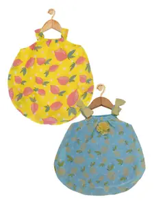 Creative Kids Infant Pack of 2 Printed Romper Dresses