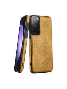 Karwan Unisex Vegan Leather Samsung S20 FE Mobile Back Case