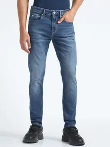 Flying Machine Men Tapered Fit Light Fade Clean Look Stretchable Jeans