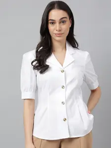 Hancock Comfort Fit Pure Cotton Pleated Formal Shirt
