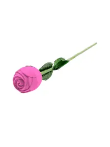 Vighnaharta Rhodium-Plated CZ-Stone Studded Taj Design Finger Ring With Rose Box