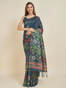 Fevinaa Floral Printed Cotton Silk Saree