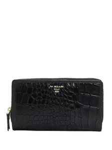 Da Milano Women Textured Leather Zip Around Wallet