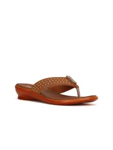 Bata Embellished Open Toe Flats