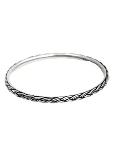 Shyle 925 Sterling Silver Textured Bangles