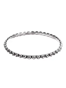 Shyle 925 Sterling Silver Textured Bangles