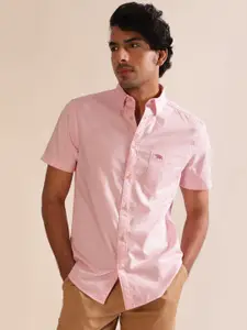 Andamen Premium Men Oxford Short Sleeve Slim Fit Shirt