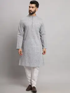Latest Chikan Garments Mandarin Collar Long Sleeves Straight Kurta