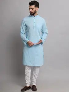 Latest Chikan Garments Mandarin Collar Long Sleeves Straight Kurta
