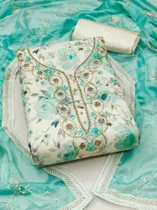 MANVAA Embellished Unstitched Dress Material