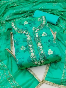 MANVAA Floral Printed Unstitched Dress Material