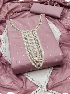 MANVAA Embellished Unstitched Dress Material