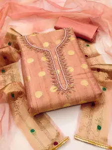 MANVAA Ethnic Motif Woven Design Unstitched Dress Material