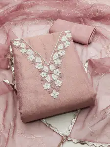 MANVAA Embellished Unstitched Dress Material