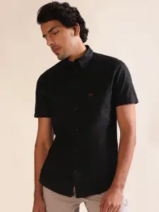 Andamen Premium Men Short Sleeve Patch Pocket Shirt