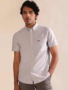 Andamen Premium Men Short Sleeve Patch Pocket Shirt