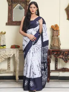 JALTHER Block Printed Saree