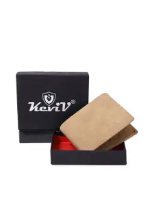 Keviv Textured Leather RFID Two Fold Wallet