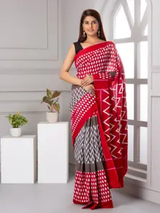 JALTHER Ethnic Motifs Printed Pure Cotton Block Print Saree
