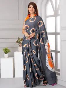 JALTHER Geometric Printed Pure Cotton Block Print Saree