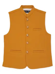 CAVIO Boys Mandarin Collar Pure Cotton Nehru Jacket