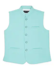 CAVIO Boys Mandarin Collar Pure Cotton Nehru Jackets