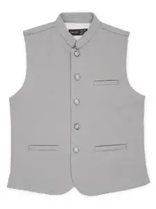CAVIO Boys Mandarin Collar Pure Cotton Nehru Jackets
