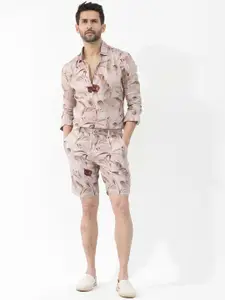 RARE RABBIT Men Bower Knee Length Floral Printed Shorts