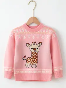StyleCast Pink Boys Graphic Printed Pullover