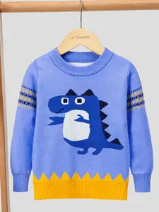 StyleCast Boys Blue Graphic Printed Pullover Sweater