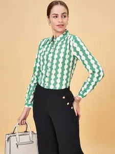 Annabelle by Pantaloons Geometric Printed Casual Shirt