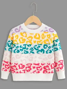 StyleCast Boys White Abstract Printed Pullover