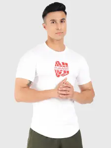 FUAARK Brand Logo Printed Anti Odour Slim Fit T-shirt