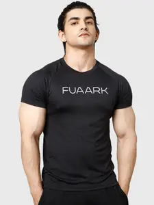 FUAARK Typography Printed Anti Odour T-shirt