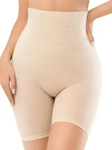CareDone Women Cream Solid Tummy & Thigh Shapewear