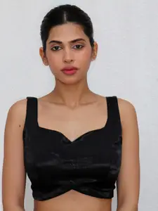 Chidiyaa Sweetheart Neck Sleeveless Saree Blouse