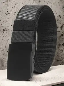 ZORO Men Textured Canvas Reversible Belt