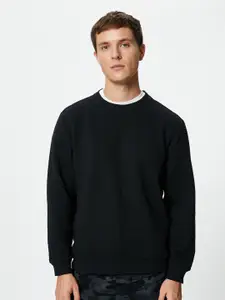 Koton Striped Straight Round Neck Pullover Sweater